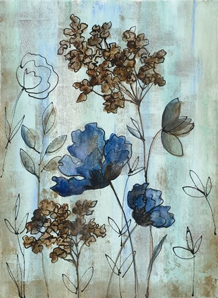 Framed Botanical Trio III Print