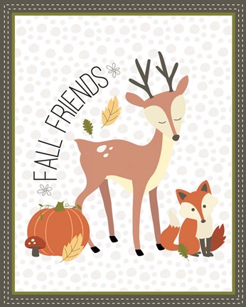 Framed Fall Friends Print