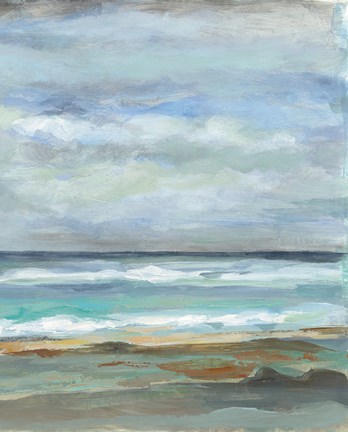 Framed Seashore VIII Print