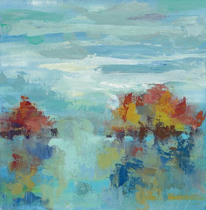 Framed Morning Mist II Print