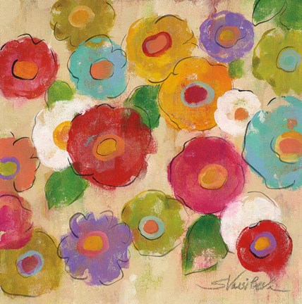 Framed Bohemian Bouquet III Print