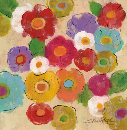 Framed Bohemian Bouquet II Print