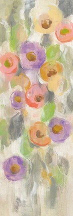 Framed Dreamy Flowers I Print