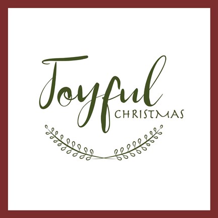 Framed Joyful Christmas Print