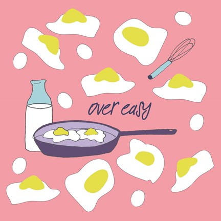 Framed Over Easy Print