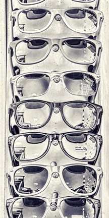 Framed Cool Glass I Print