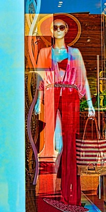 Framed Lady on Display II Print