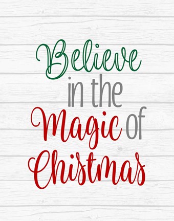 Framed Believe in the Magic of Christmas Print