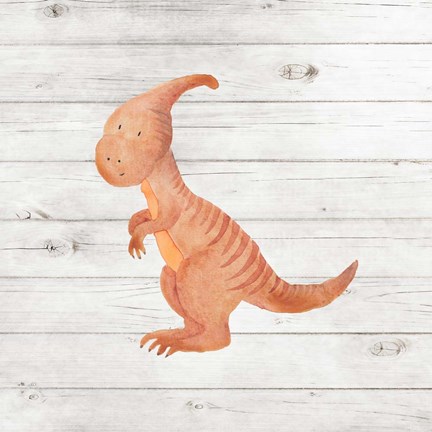 Framed Water Color Dino III Print