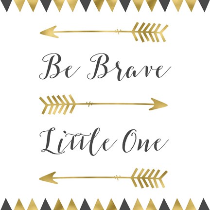 Framed Be Brave Square Print