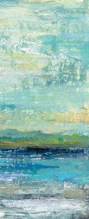 Framed Calm Lake Panel III Print