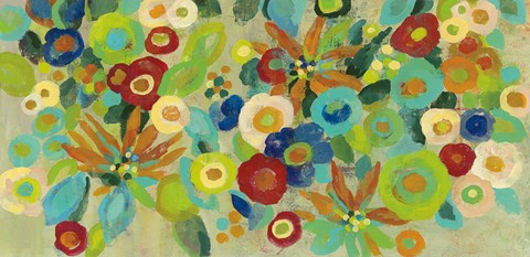 Framed Flower Market I Print