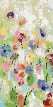 Framed Springtime Meadow Flowers II Print