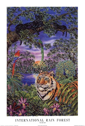Framed International Rain Forest Print