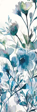 Framed Transparent Garden Apple Green III Print