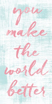 Framed Dry Brush Inspiration II Print