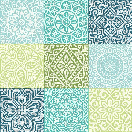 Framed Amadora Blue Print