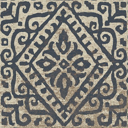 Framed Amadora with Brown Square V Print