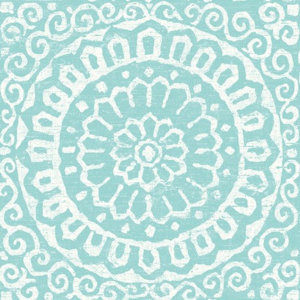 Framed Amadora Blue - Tile VI Print