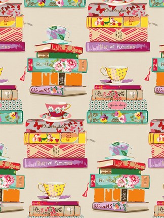 Framed Colorful Stacks Print