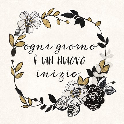 Framed Dream Garden Inspiration I Italian Print