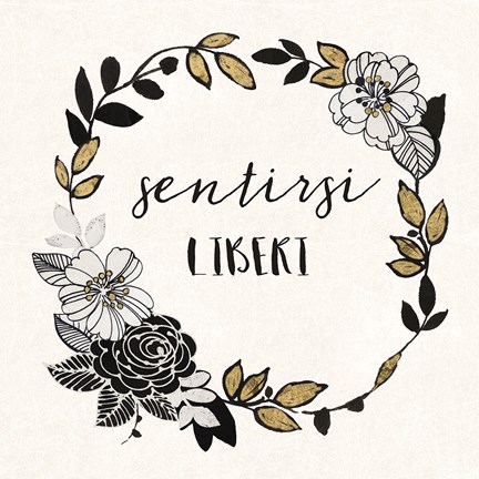 Framed Dream Garden Inspiration II Italian Print