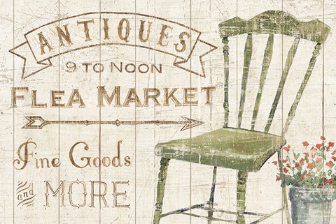 Framed Flea Market Horizontal Print