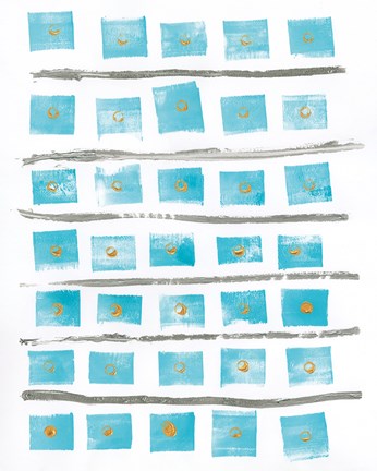 Framed Ocean Blue II Print