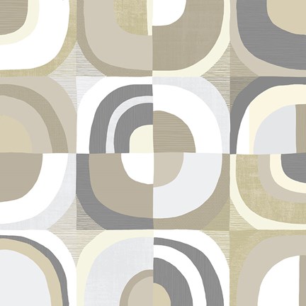 Framed Circle Quartet Achroma Print