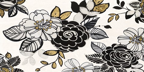 Framed Dream Garden I Stretched Print