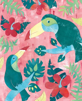 Framed Jungle Jive I Print