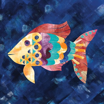 Framed Boho Reef VI Print