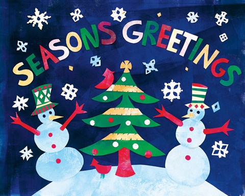 Framed Winter Holiday II Print