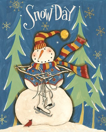 Framed Snowmen Season IV Print