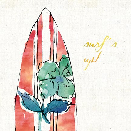 Framed Surfs Up IX Print
