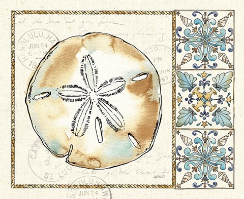 Framed Coastal Breeze II Print