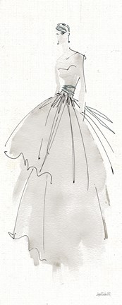 Framed La Fashion II Gray Print