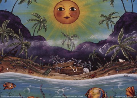 Framed Carribean Cove Print