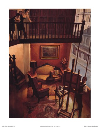 Framed Atelier in Paris Print