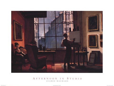 Framed Afternoon in Studio Print