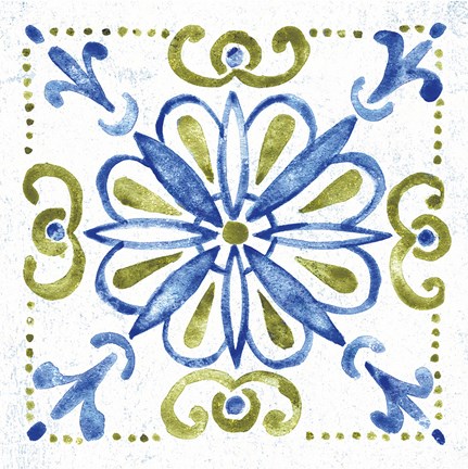 Framed Tile Stencil IV Print