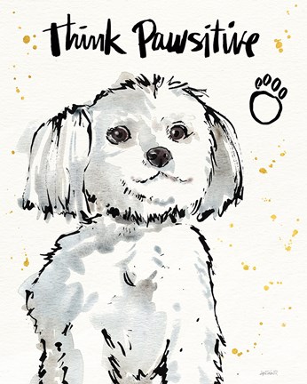 Framed Strike a Paws IX Print