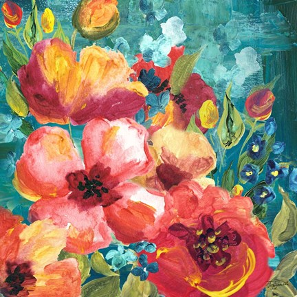 Framed Rainbow Garden Print