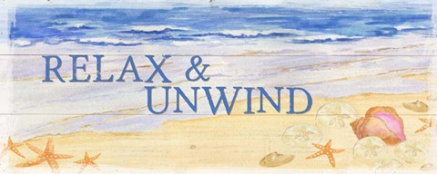 Framed Savor the Sea Panel I Print