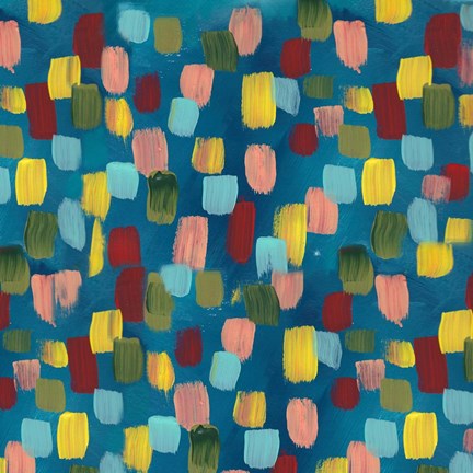 Framed Rainbow Garden Abstract Print