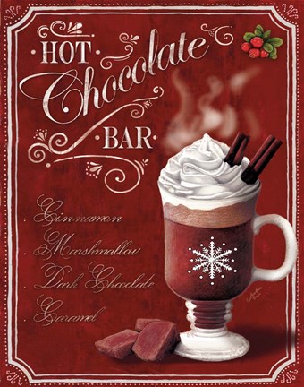 Framed Hot Cocoa Hot Chocolate Print