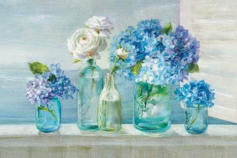 Framed Beautiful Day at the Beach Print