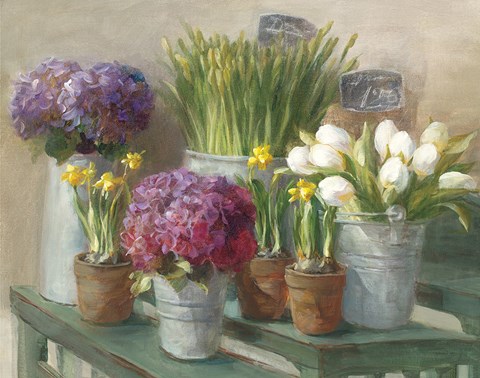 Framed Les Fleurs Printemps Print