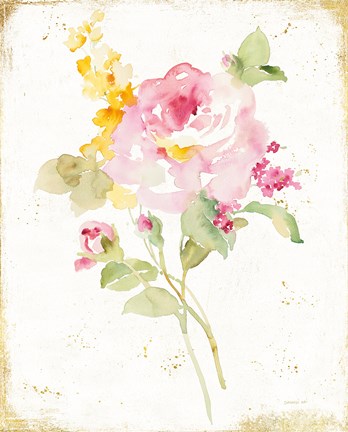 Framed Midsummer I Gold Print