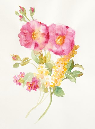 Framed Watercolor Element II Print